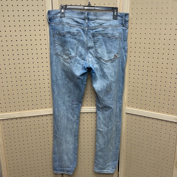 Distressed express jeans size 10 super skinny mid rise - Picture 8 of 10